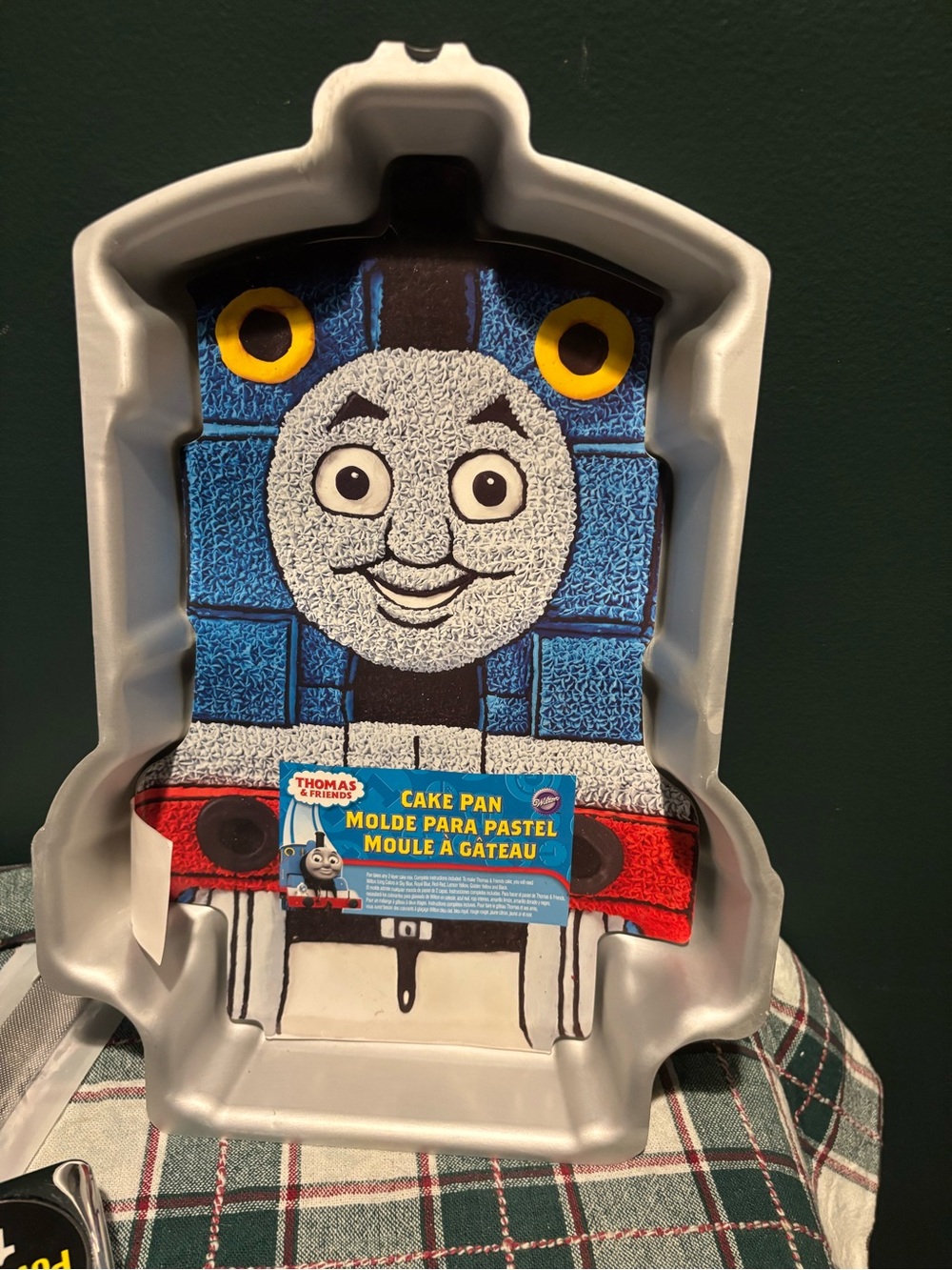 Thomas & Friends Metal Train Cake Pan - Blue, Red, Yellow, Gray